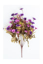 10 Branch Large Daisy Bunch Purple with Artificial Gypsum - Swordslife