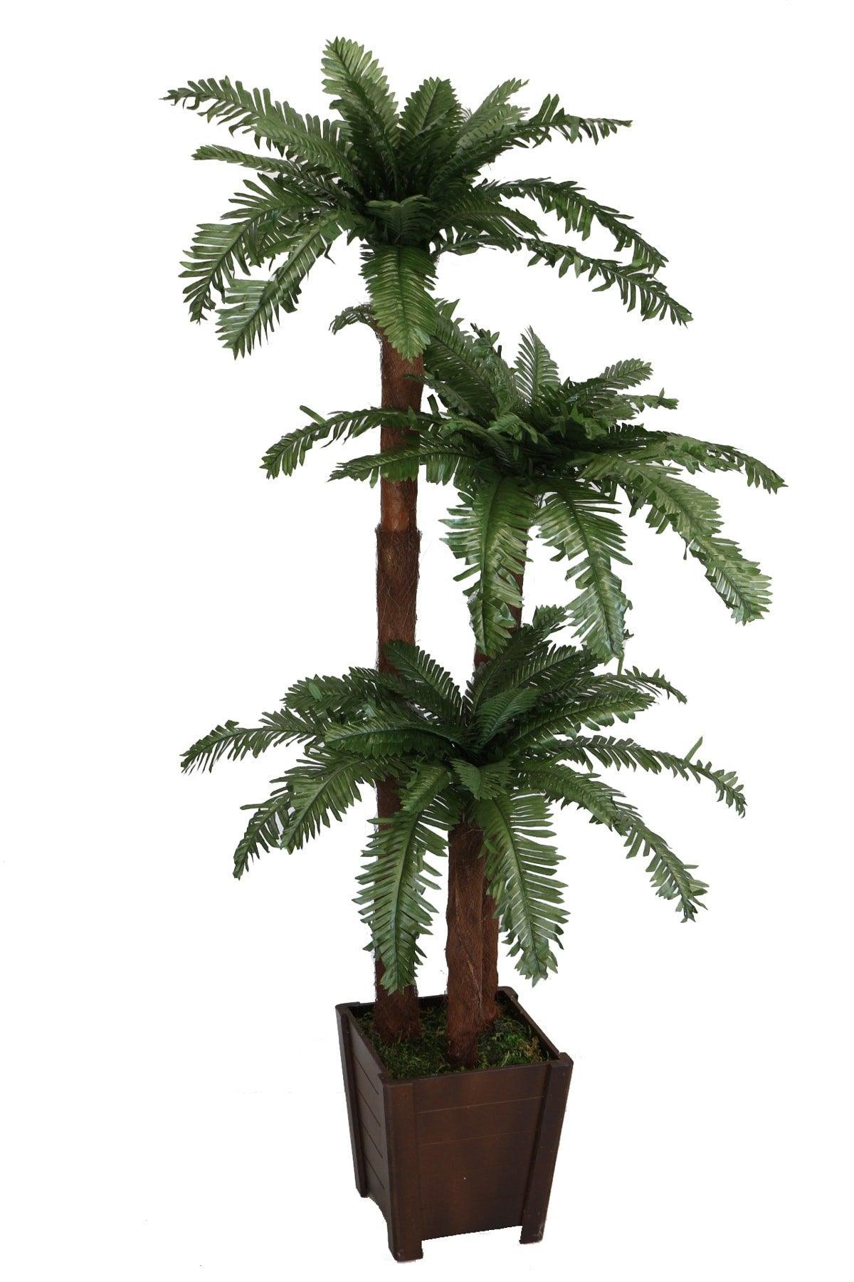 Artificial Tree 3 Trunk African Palm 160 Cm - Swordslife