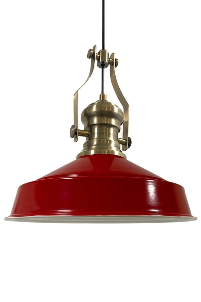 Asaletli Single Red Kronleuchter Neuer Alterungstitel Retro Sarkıt Lamp Hol Cafe Salon Kronleuchter - Swordslife