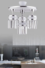 Aslı 4 Piece Profonyel Crystal Stone White Chrome Gilded Luxury Modern Chandelier - Swordslife