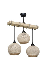 Aspe 3 Chandelier - Cream Yumak Collective/living room-children's room-dining room-kitchen-vestibule-hall - Swordslife