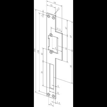 ASSA ABLOY Flat Cover Plate - 165 - Swordslife