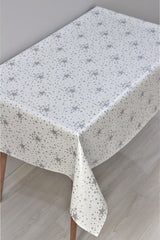 Lined Star Pattern Pvc Removable Oilcloth Table Cloth Gray Star - Swordslife