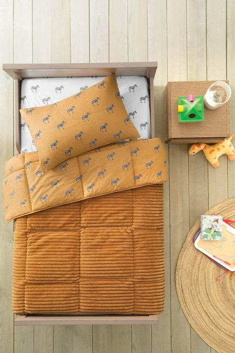 Atlanta Triola Kids Bedding Set - Orange - Swordslife