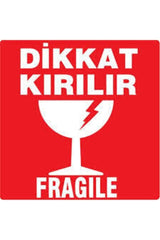 Attention Fragile Label 100*100 1 Roll 500 Pieces