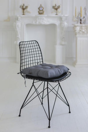 Aydemir Collection Grey.4 Pcs Gray Combination Pofidik Square Chair Cushion 40 X 40 Cm Gray - Swordslife