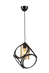 Aydın Single Chandelier Black Honey Acrylic - Swordslife