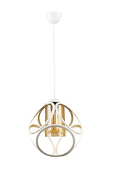 Aydın Single Chandelier White Honey Acrylic