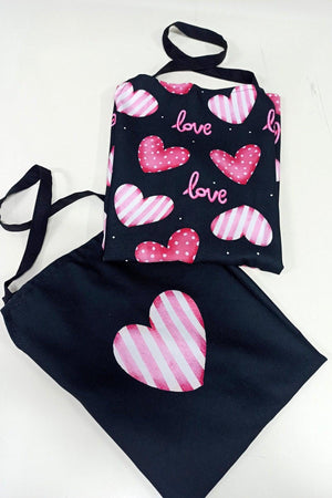 Ays Home Cute Heart 2-Pack Kitchen Apron - Swordslife