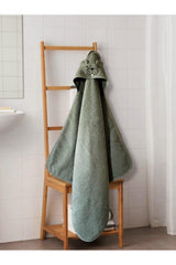 Baby Bath Towel Swaddle 70x70cm - Beaver / Green - Swordslife