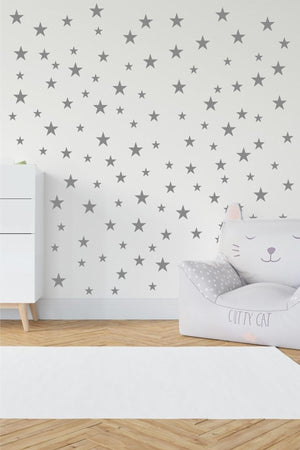 Baby Room Sticker Star Sticker, Kids Room Sticker, Decorative Sticker, Gray - Swordslife