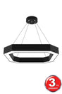 Bagel (Black Case, White Light) Led Modern Led Chandelier - Swordslife