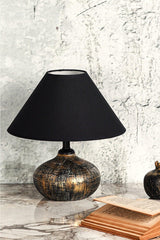 Bakase Ceramic Lampshade Gold Black Srmk-53 - Swordslife