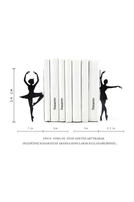 Ballerina Figure Decorative Metal Book Holder, Book Support - Swordslife