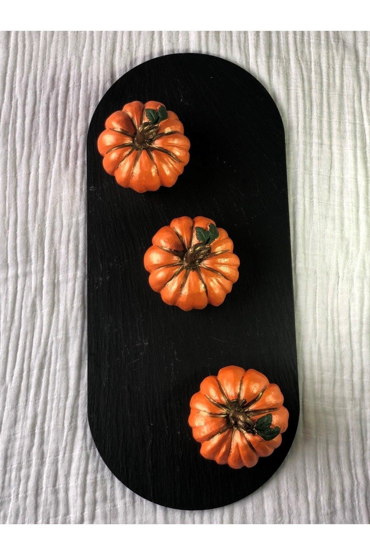 Pumpkin Decor Set 3 Piece Set Halloween Trinket Decorative Pumpkin Object - Swordslife