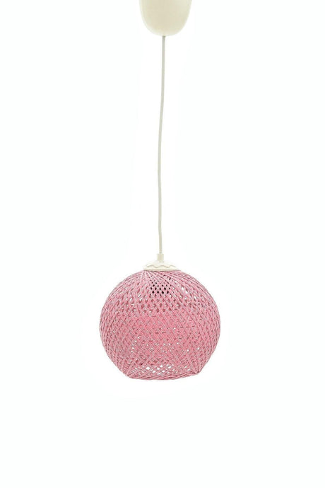 Balle Pink Pendant Ball Chandelier White Cable - Swordslife