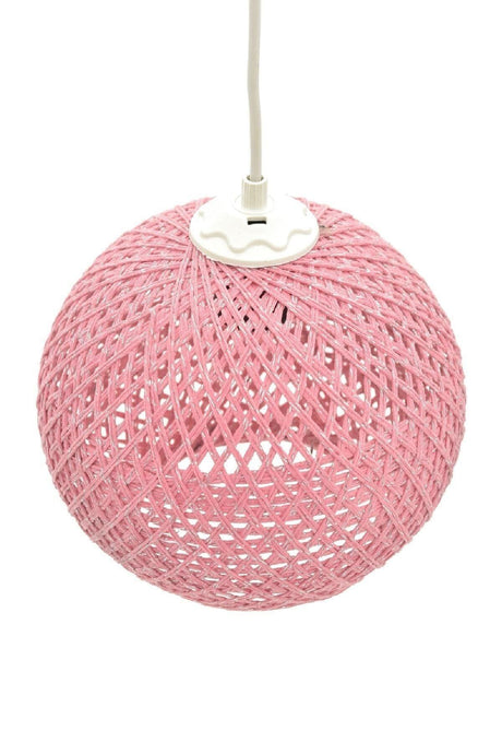 Balle Pink Pendant Ball Chandelier White Cable - Swordslife