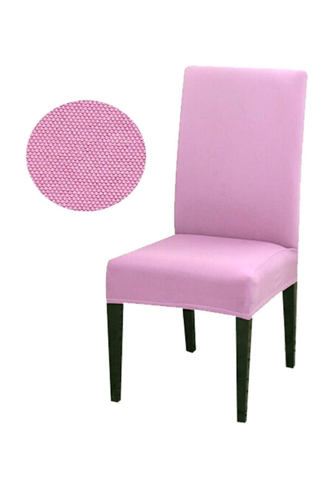 Honeycomb Lycra Fabric Chair Cover Elastic Chair Cover 1 Piece (pink) - Swordslife