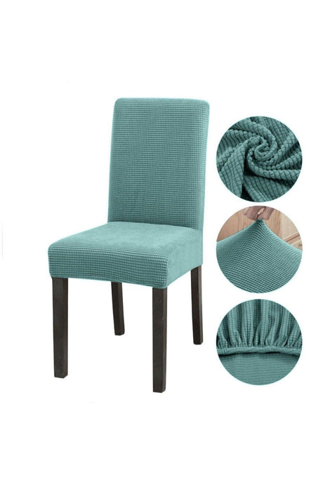 Bamboo Nano Fabric Lycra Washable Chair Cover Elastic Single Chair Cover - Mint - Swordslife