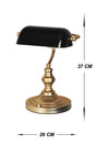 Banker Table Lamp Gold-black Abjr-55 - Swordslife