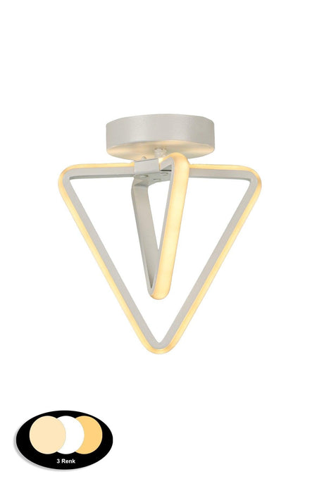 Barış 3 Color Led Ceiling Mount Single Chandelier White - Swordslife