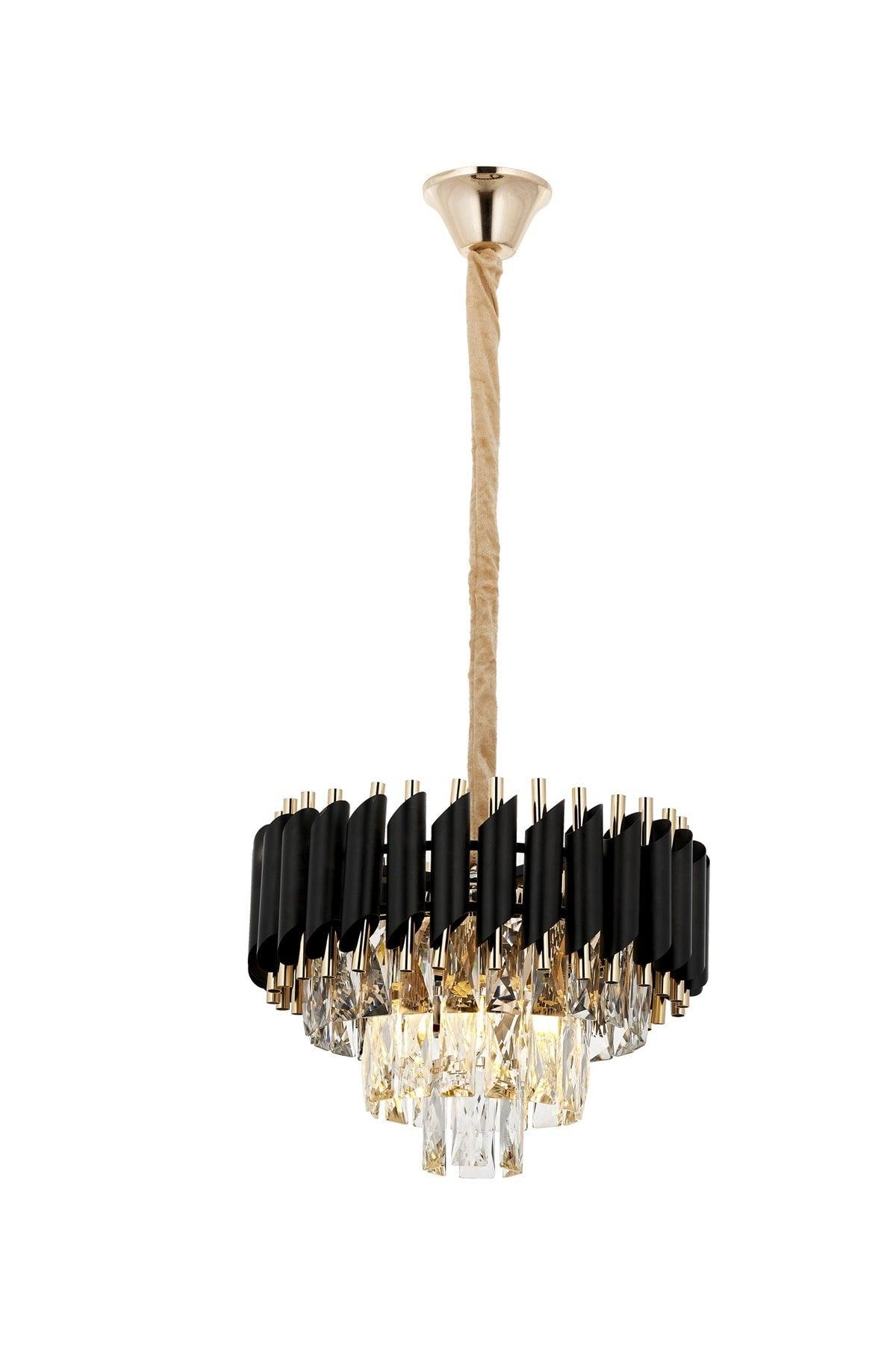 Baron 40 Yellow Crystal Stone Chandelier - Swordslife