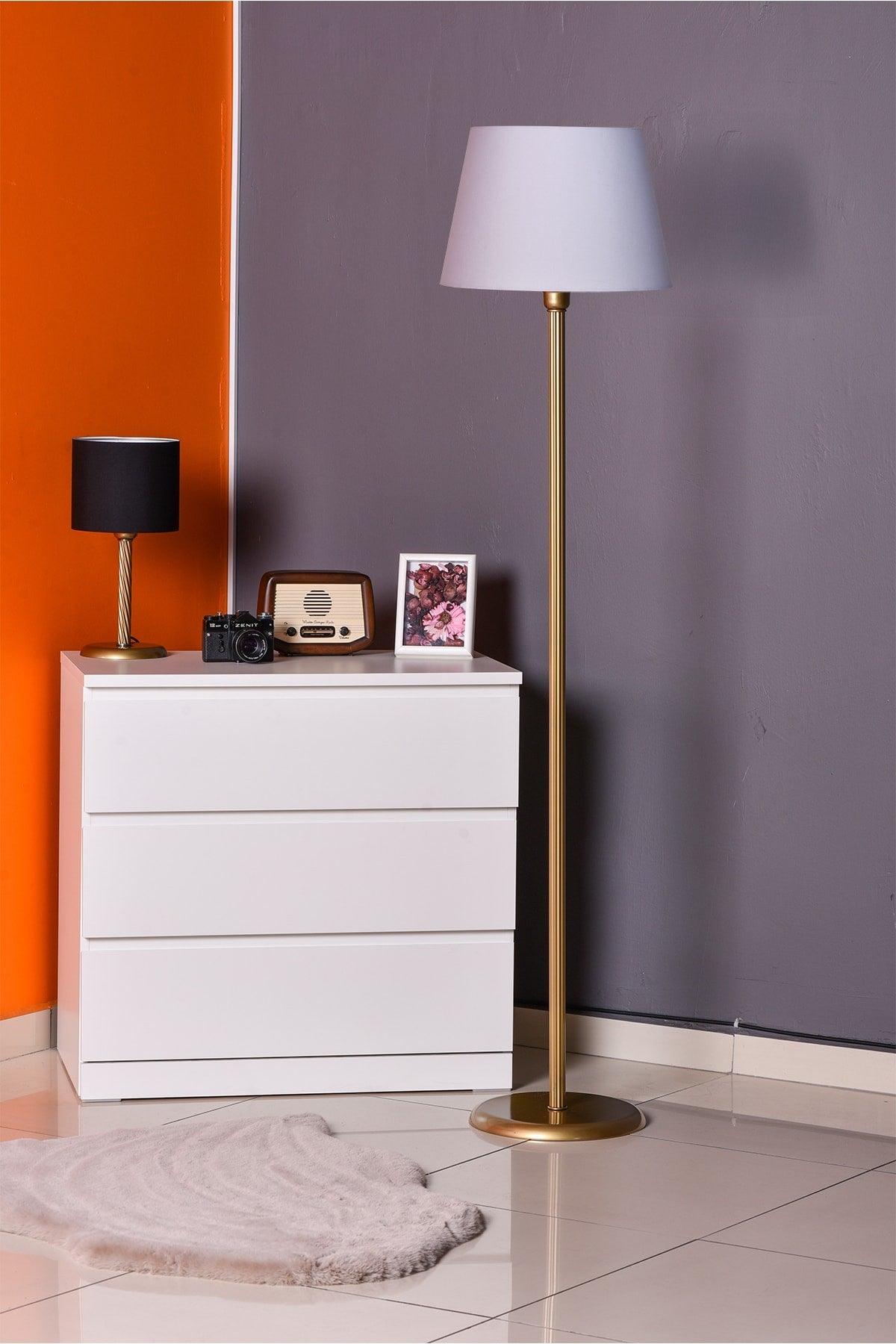 Basic Gold Cone Floor Lamp - Swordslife