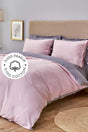 Basic Dried Rose Dark Gray Double Sided Double Duvet Cover Set - Swordslife