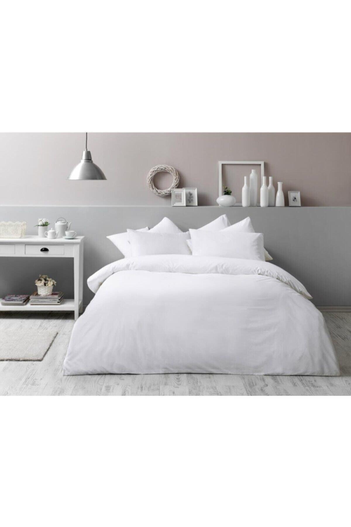 Basic Ranforce Double Duvet Cover Set White - Swordslife