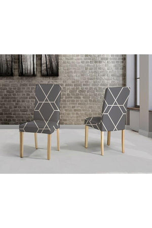 Printed Chair Cover Velvet, Lycra, Washable 1 Piece - Swordslife