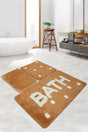 Bath Brown 3-Set Bath Rug - Swordslife