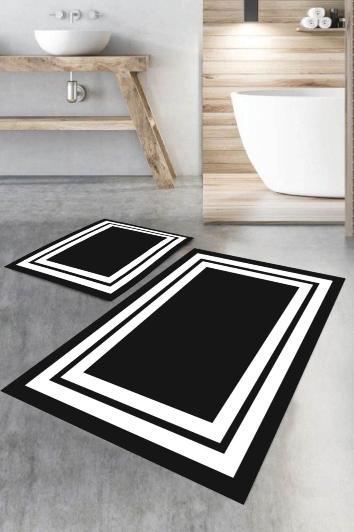 Bathroom Carpet Double Closet Set Mat