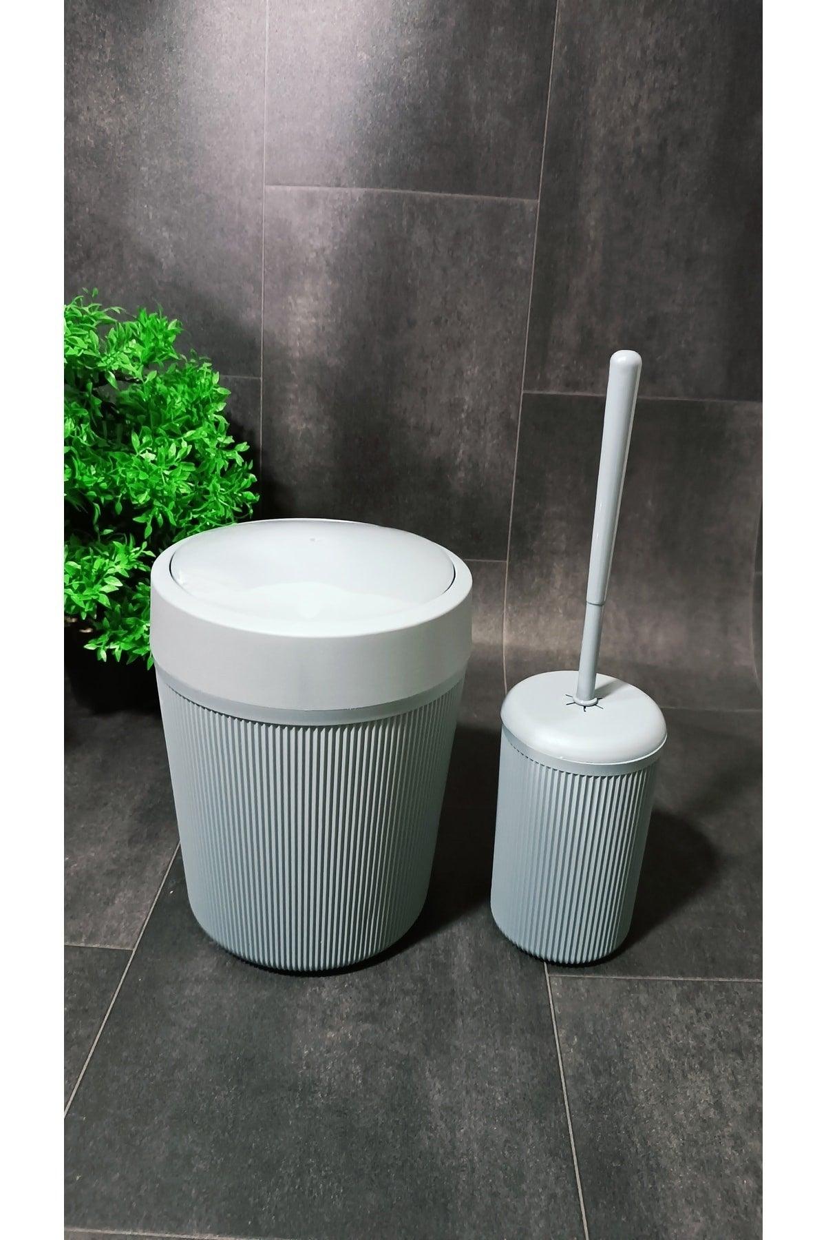 Bathroom Dustbin Wc Toilet Brush 2 pcs