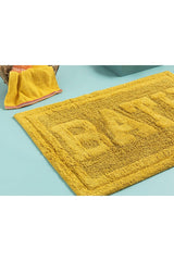 Bath Cotton Bath Mat 60x90 Cm Yellow - Swordslife