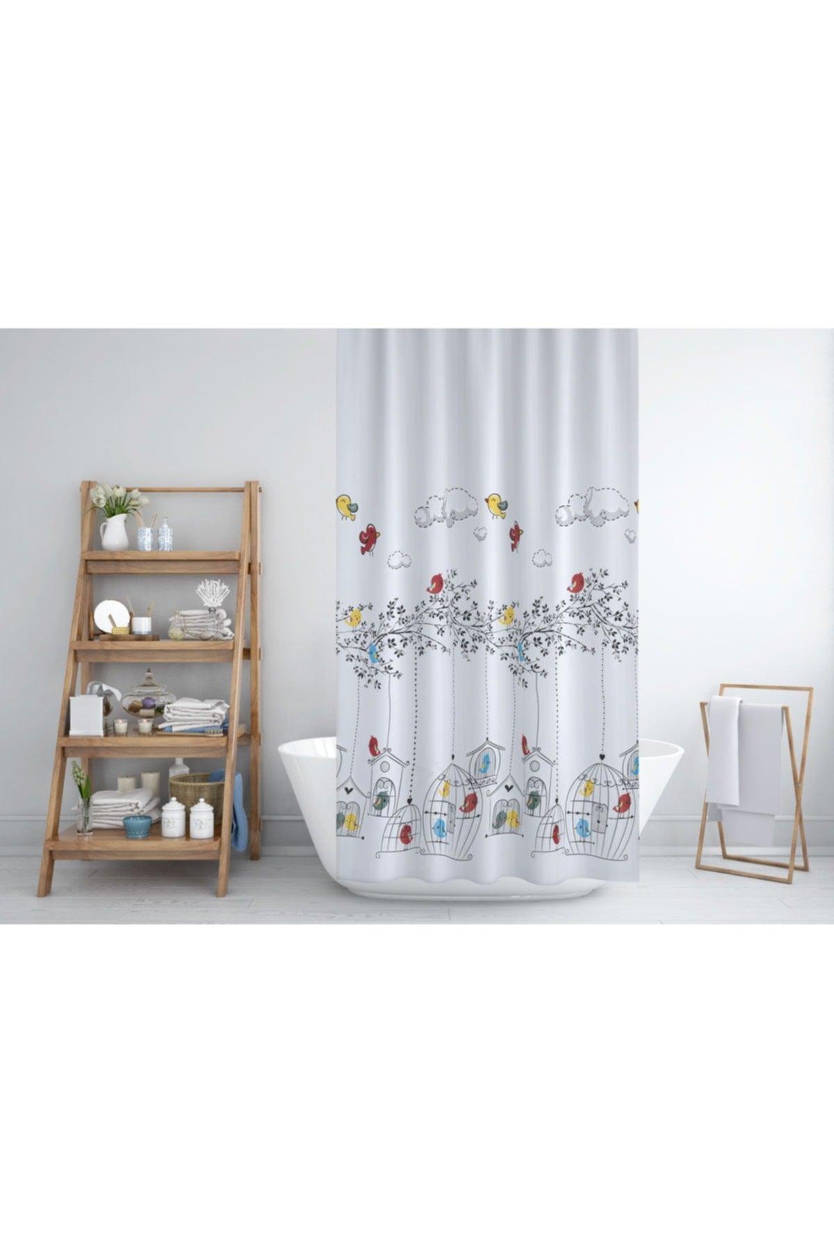 Bathroom Curtain Single Wing Shower Curtain - Swordslife