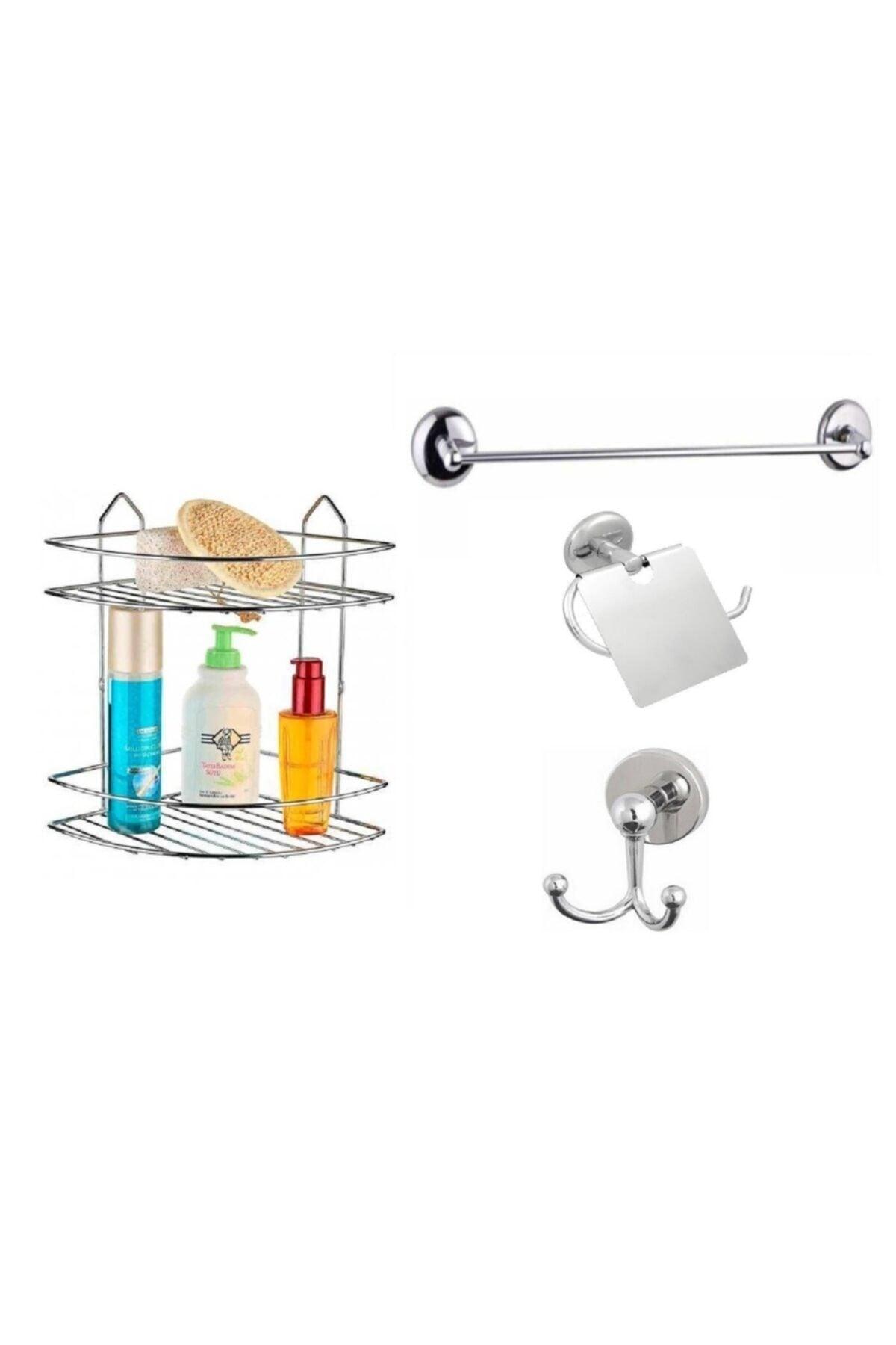 Bathroom Accessory Set 4 Pcs. Chrome