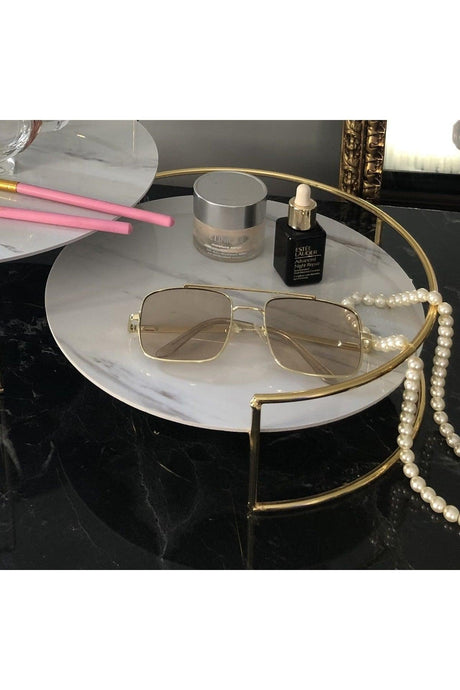 Bathroom Cosmetic Jewelry Organizer Perfume Stand Multi-Purpose Organizer Two Tiers Serving Tray - Swordslife