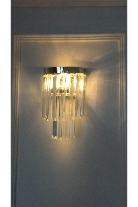 Battery Decorative Lux Wall Sconce Silver Model Decorative Corded Led Light - Swordslife