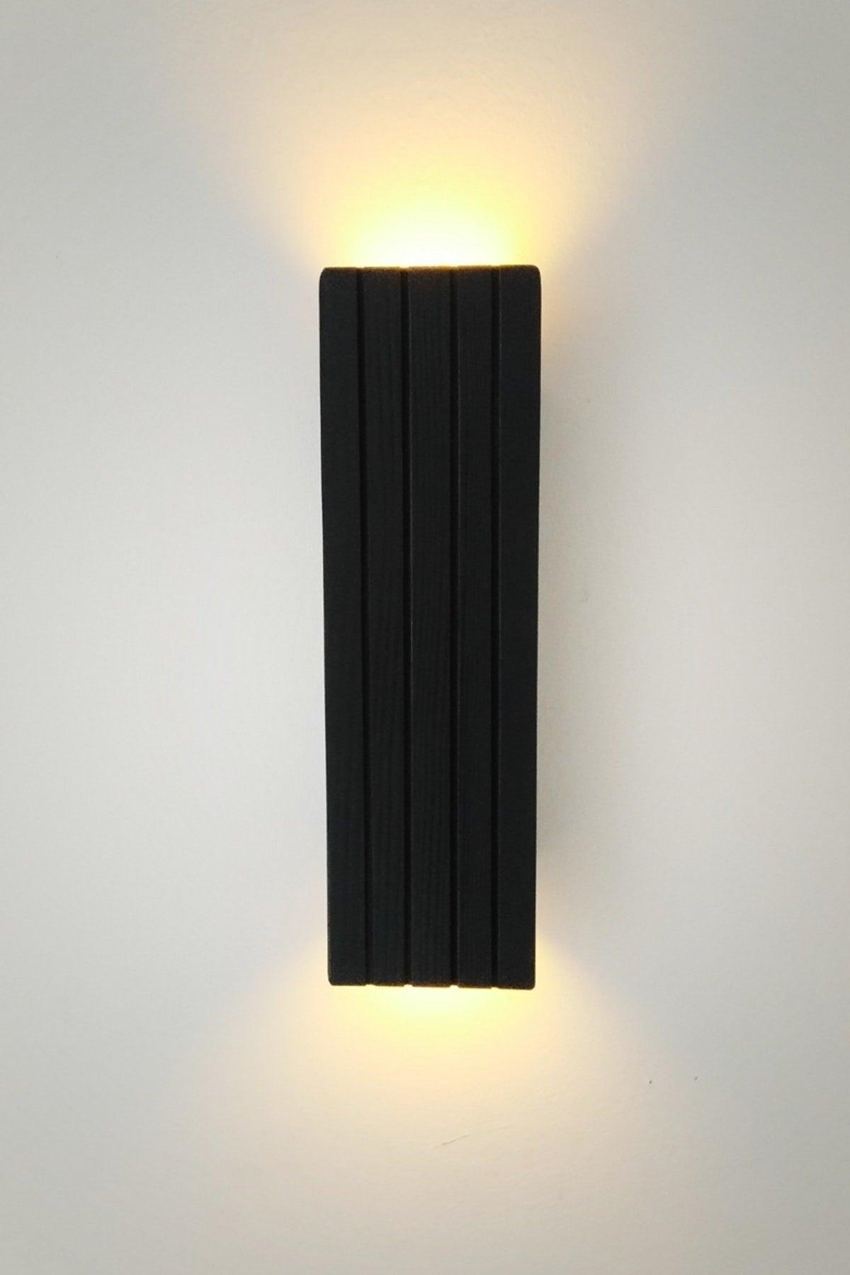 Battery Decorative Wall Lighting Sconce Night Lamp (LINES) (ANTHRACITE) - Swordslife