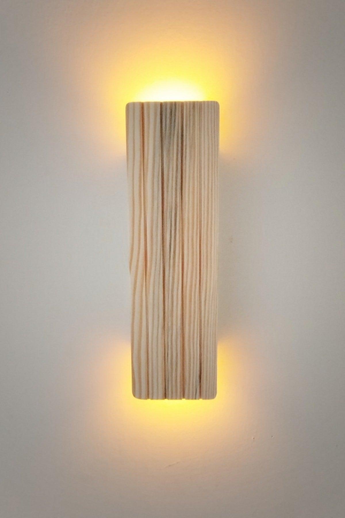 Battery Decorative Wall Lighting Sconce Night Light (LINES) (NATURAL) - Swordslife