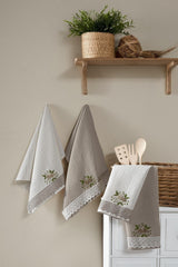 Cotton Embroidered Water Absorbent Kitchen Towel