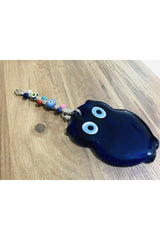 Owl Glass Evil Eye Bead Wall Ornament Door Ornament Garden Ornament Tree Ornament - Swordslife