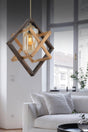 Bcd Design Lighting Saturn Wooden Pendant Chandelier - Swordslife