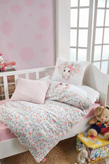 Baby Duvet Cover Set Bunny Pink - Swordslife