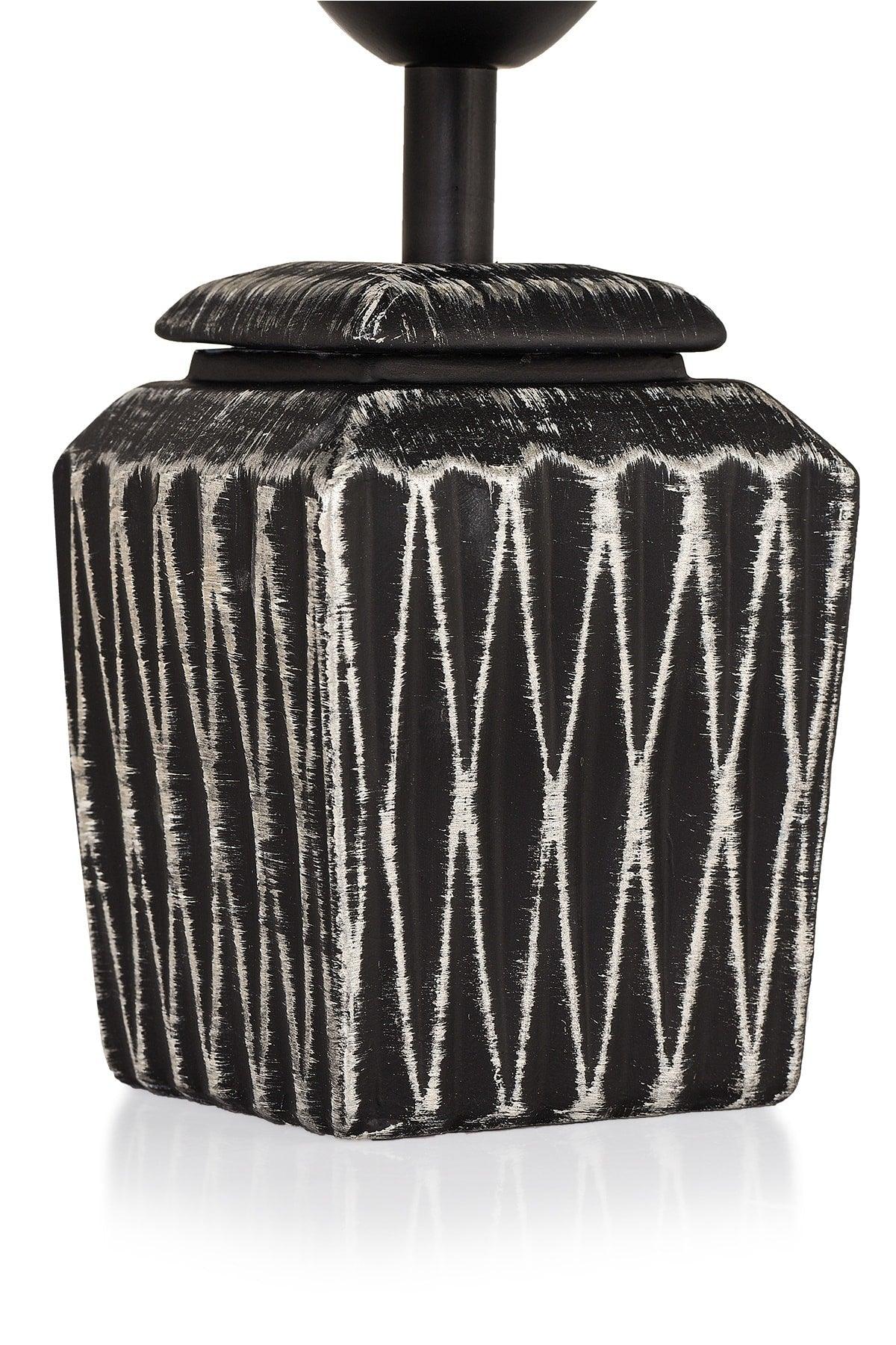 Becker Ceramic Lampshade Black Silver Srmk-53 - Swordslife