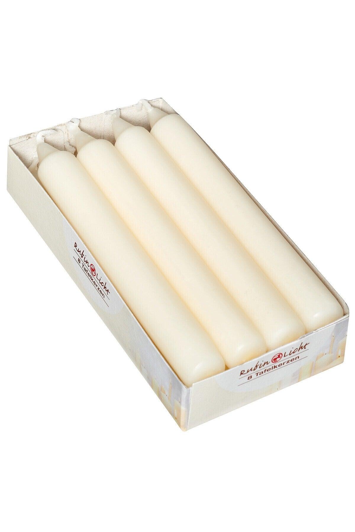 Beige Candlestick Candle 8 Pack - Swordslife