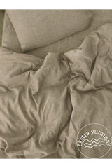 Beige Single Duvet Cover Set - Extra Soft 1st Quality 160x230 - Swordslife