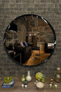 Bella Decorative Console , Wall Mirror Black Marble 59 Cm - Swordslife