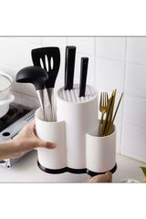 Counter Top Cutlery Organizer Organizer White - Multipurpose Knife Stand - Swordslife