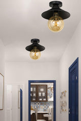 Berlin Single Black Ceiling Mount Chandelier - Swordslife